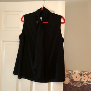 New either tags J Jill sleeveless blouse with built in scarf